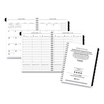 AT-A-GLANCE® Executive Weekly-monthly Planner Refill With 15-minute Appointments, 11 X 8.25, White Sheets, 12-month (jan To Dec): 2022 freeshipping - TVN Wholesale